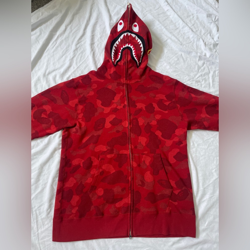 Red bape hoodie
